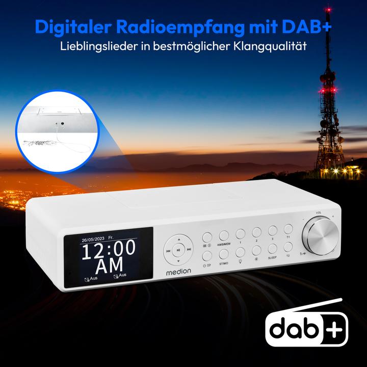 Produktbild Medion LIFE P66750 DAB+ PREMIUM KÜCHENRADIO (DAB+, FM, PLL, Bluetooth)