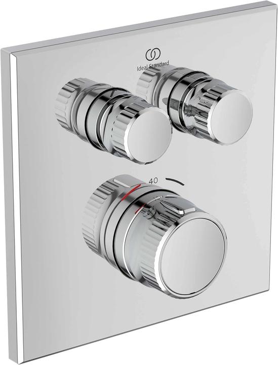 Actual product image Ideal Standard IDS flush-mounted shower thermostat Navigo CERATHERM 2 consumer, angular chrome