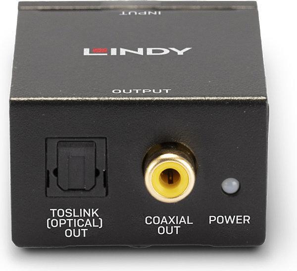 Immagine prodotto Lindy ADC da fono a Toslink (ottico) e coassiale (Analogico -> Digitale)