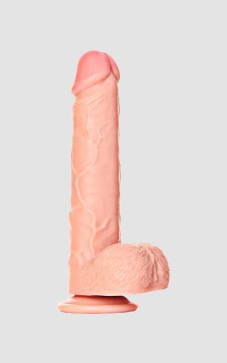 Image du produit RealRock Dildo with Balls and Suction Cup - 9"/ 23 cm