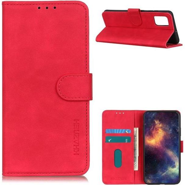 Thumbnail - MU Classic Classic IV Leder Bookcover Series (Xiaomi Redmi 9T), Smartphone Hülle, Rot