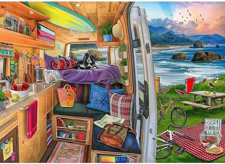 Produktbild Ravensburger Puzzle Blick aus dem Wohnwagen XXL 500 Teile (500 Teile)