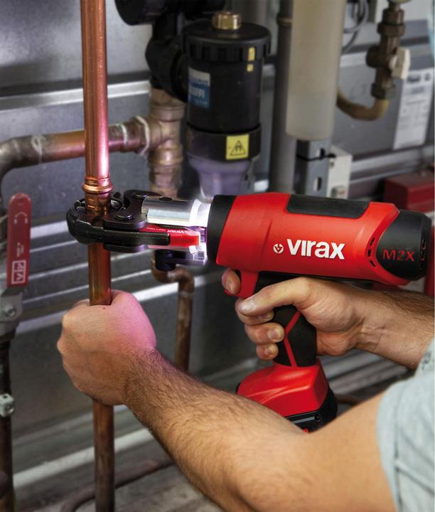 Produktbild Virax Akku-Pressmaschine VIPER M2X 18V / 2,0 Ah CAS-Akku (Rohrpresse)