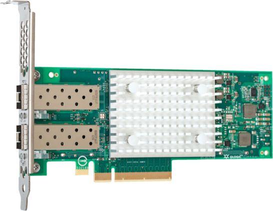 Actual product image Fujitsu Cavium FastLinQ QL41132HLCU 10GbE SFP+ Dual Port Ethernet LAN adapter PCIe 3.(P) (PCI Express 3.0 x8)