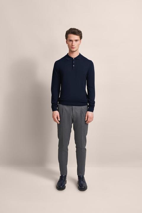 Produktbild Bugatti heren trui ronde hals, blauw, M (M)