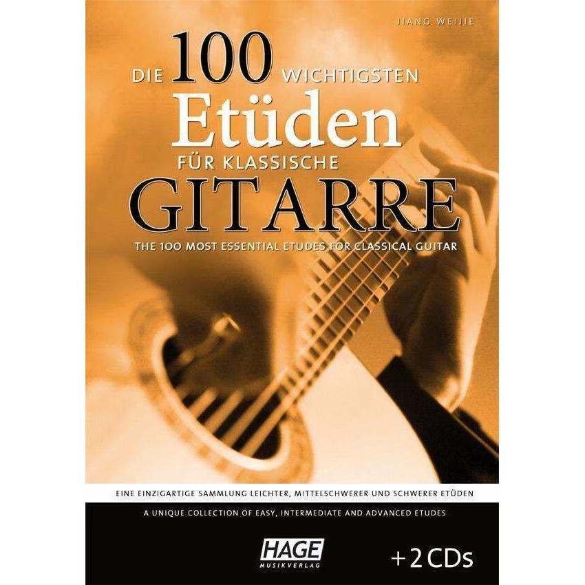 Thumbnail - Die 100 wichtigsten Etüden für klassische Gitarre mit 2 CDs, Sachbücher von Jiang Weijie, HAGE Musikverlag GmbH & Co. KG...