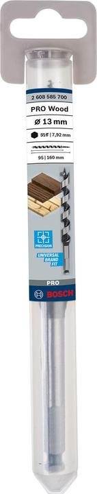 Produktbild Bosch Professional Zubehör PRO Wood Holzschlangenbohrer, 13 x 95 x 160 mm (7.9 mm)