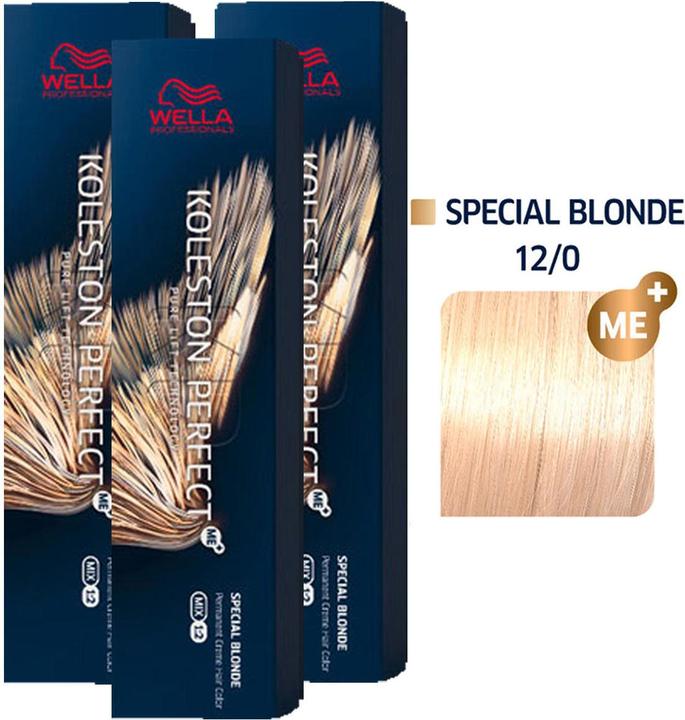 Produktbild Wella Koleston Perfect ME+ Special Blonde 3er Set 12/0 Blond Natur (12, 0 Blond Natur)