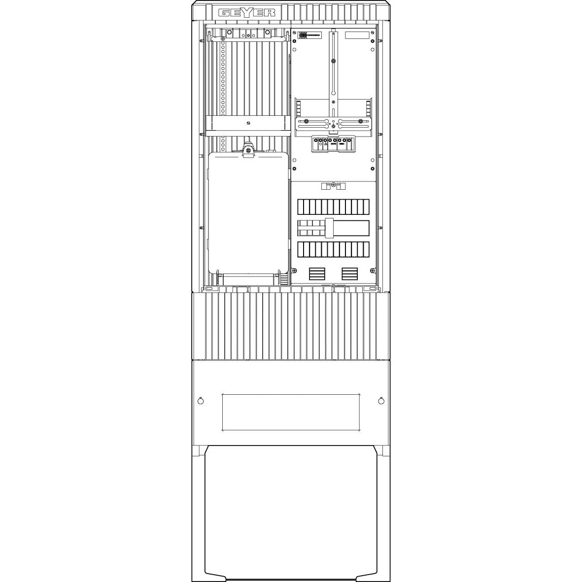 ABN, Verteilerschrank Zubehör, Zähleranschlusssäule 1 ZP,Leerpl., 5pol SZ175ZL1502