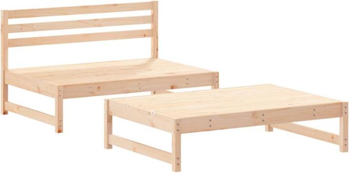 Immagine prodotto VidaXL 2-tlg. Garten-Lounge-Set mit Kissen Massivholz, Material