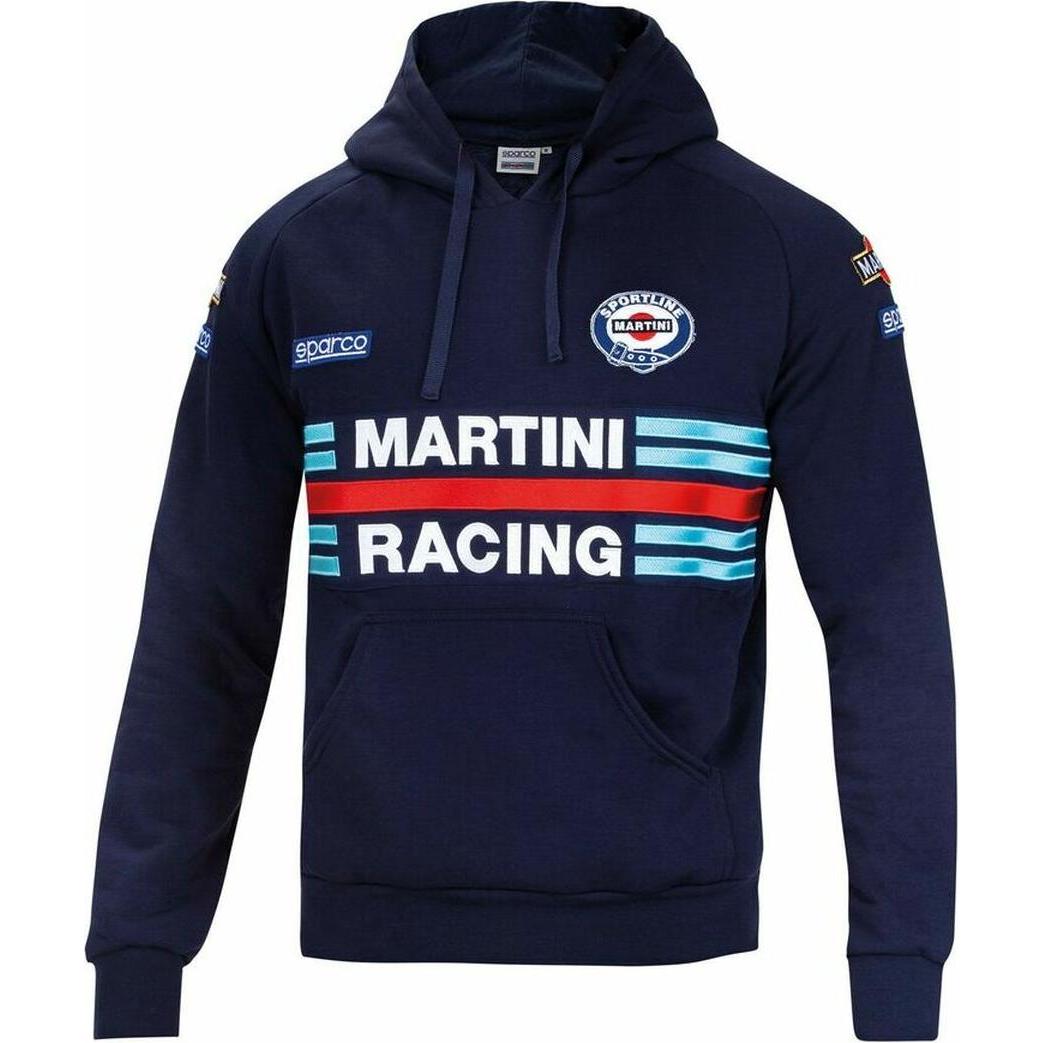 Sparco, Abbigliamento da racing, Felpa con cappuccio Martini Racing (XL)