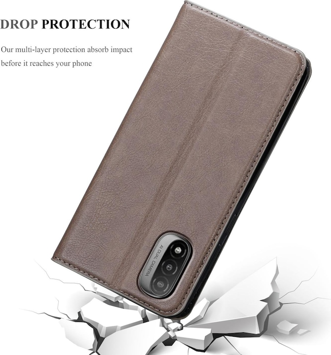 Produktbild Cadorabo Book Invis. Magnet Hülle (Motorola E30, Motorola Moto E20, Motorola Moto E40)