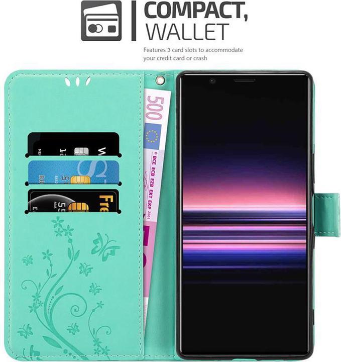 Image du produit Cadorabo Couverture du livre de fleurs (Sony Xperia 5)