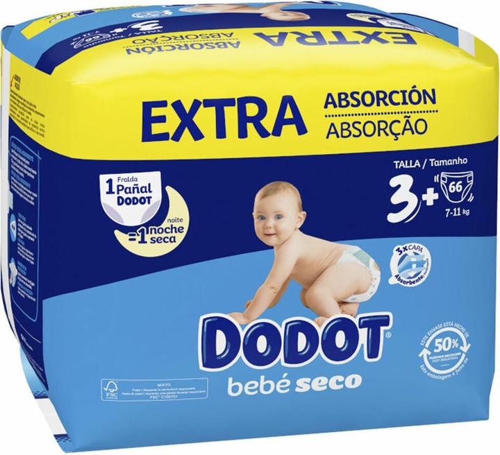 Image du produit Dodot Couches pour bébé (66 pcs)