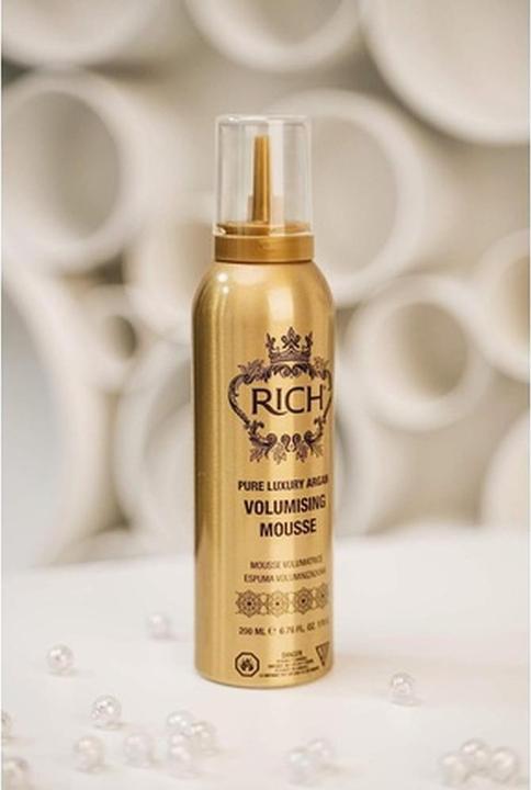 Immagine prodotto Rich Cura dei capelli Pure Luxury Argan Volumizing Mousse 6.76 fl oz (200 ml, Agente schiumogeno)