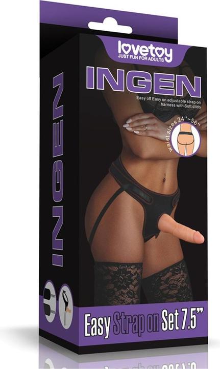 Image du produit Lovetoy Easy Strap-on Set 19cm Godemiché