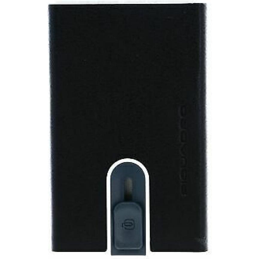 Piquadro Unisex Nero Portafoglio, Leather Card Holder, Pp5358b3r, Black,