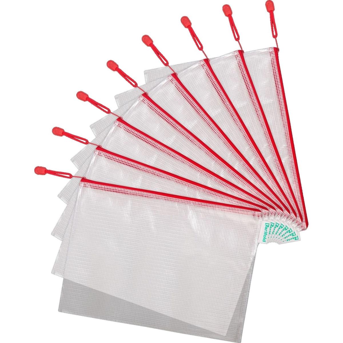 Thumbnail - Tarifold, Mappe, Reissverschlusstasche PVC rot A4 330x240mm VE=8 Stück (A4, 8 x)