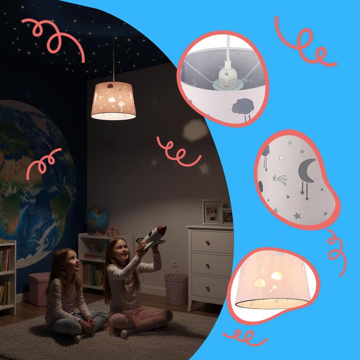 Actual product image Relaxdays Children's room hanging lamp