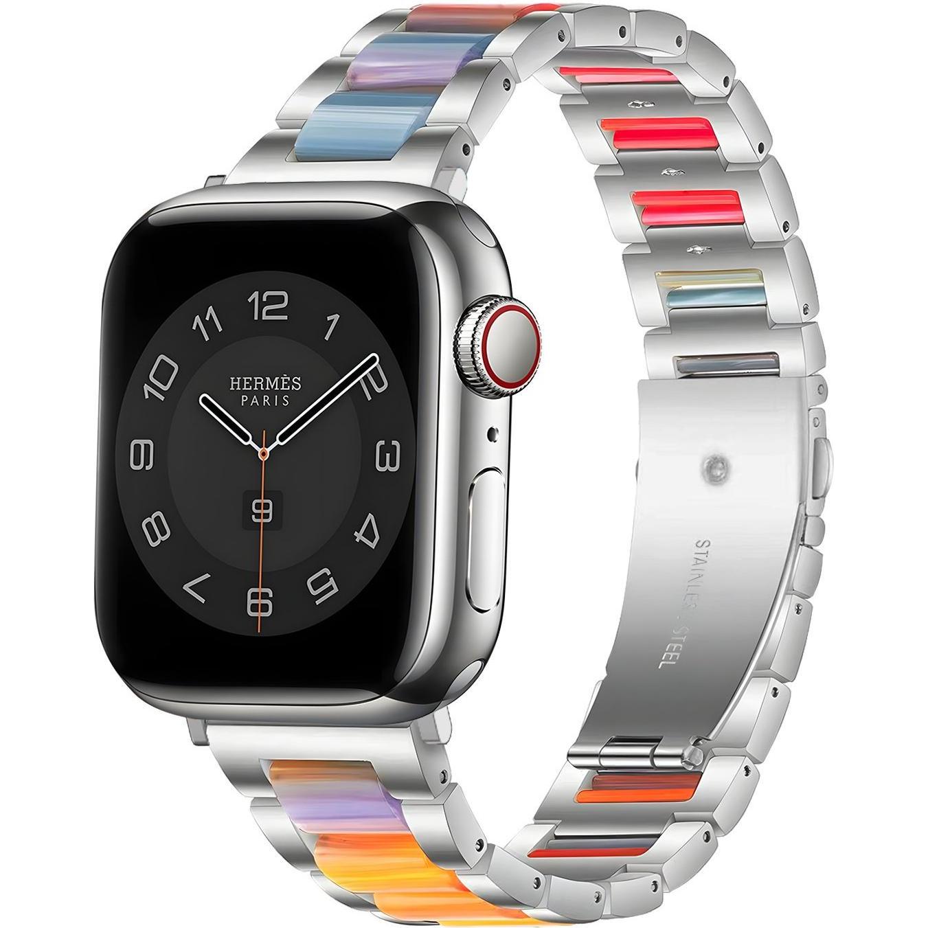 Strap-it Armband (Edelstahl, Apple Watch), Uhrenarmband, Silber