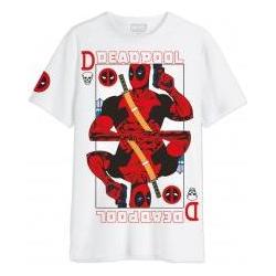 Cotton Division, Uomini, Maglietta, MARVEL - Carte Deadpool - Maglietta oversize Homme (L), (L)