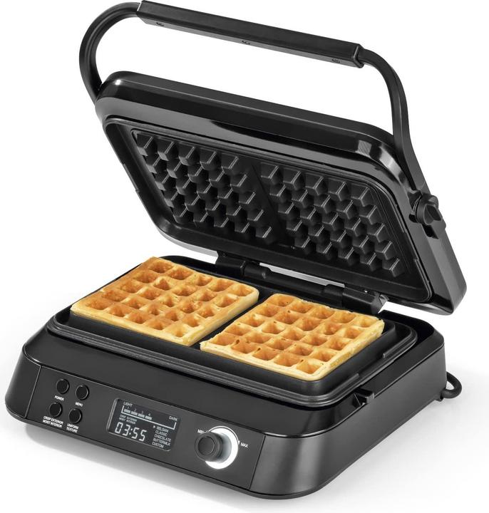 N8werk Premium Waffle Iron in the Midnight Edition
