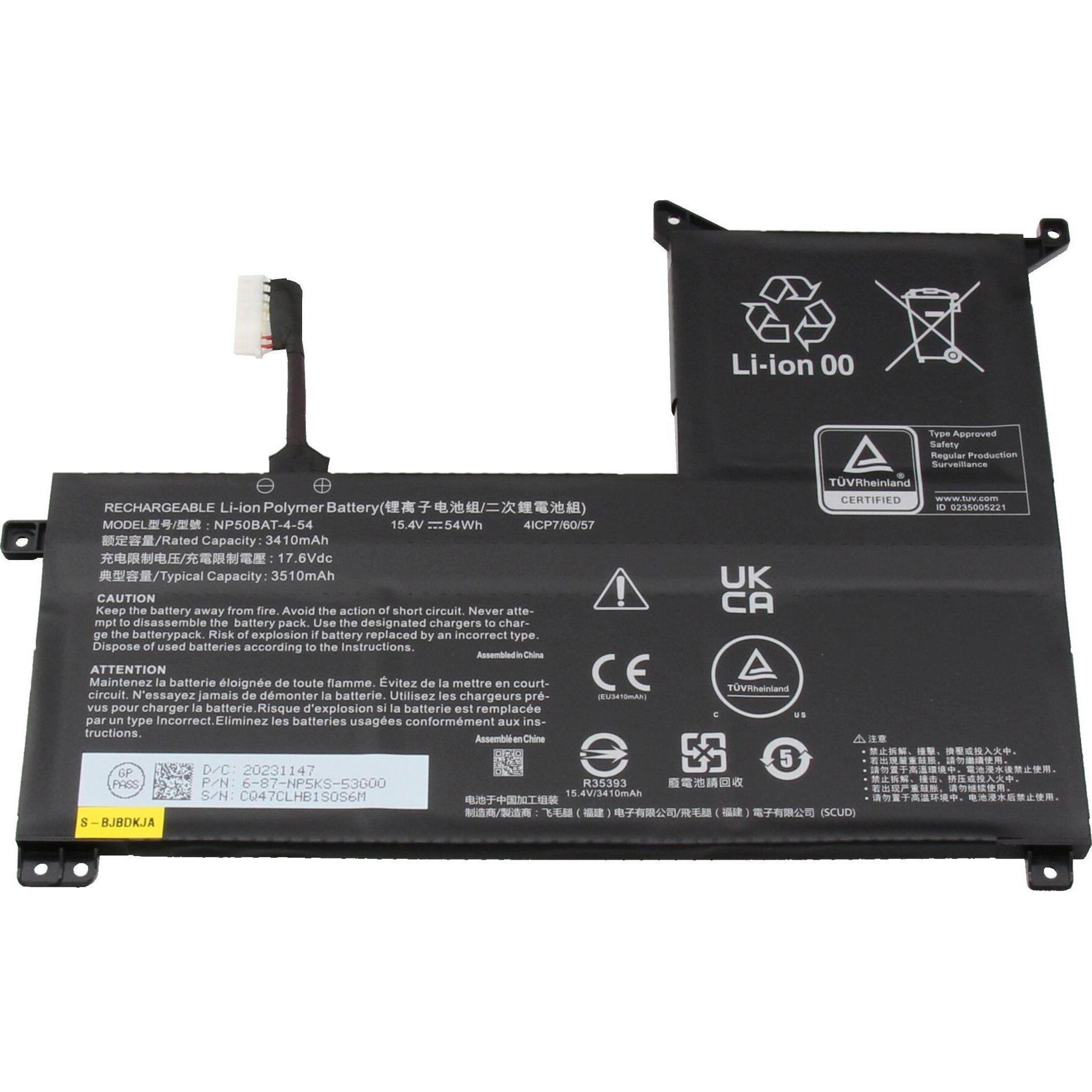 Medion 40081754 (4 Zellen, 3410 mAh), Notebook Akku