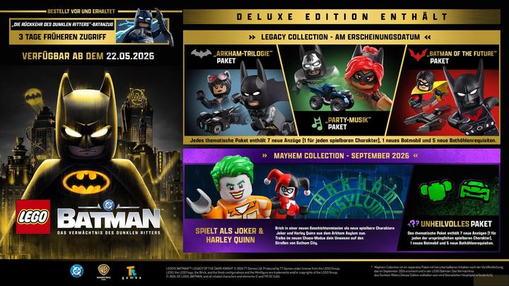 Produktbild WB LEGO Batman: Das Vermächtnis des dunklen Ritters Deluxe (Xbox Series S, Xbox Series X, Deutsch)