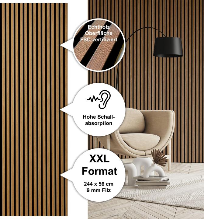 Actual product image Sonido Acoustic panel Oiled Oak