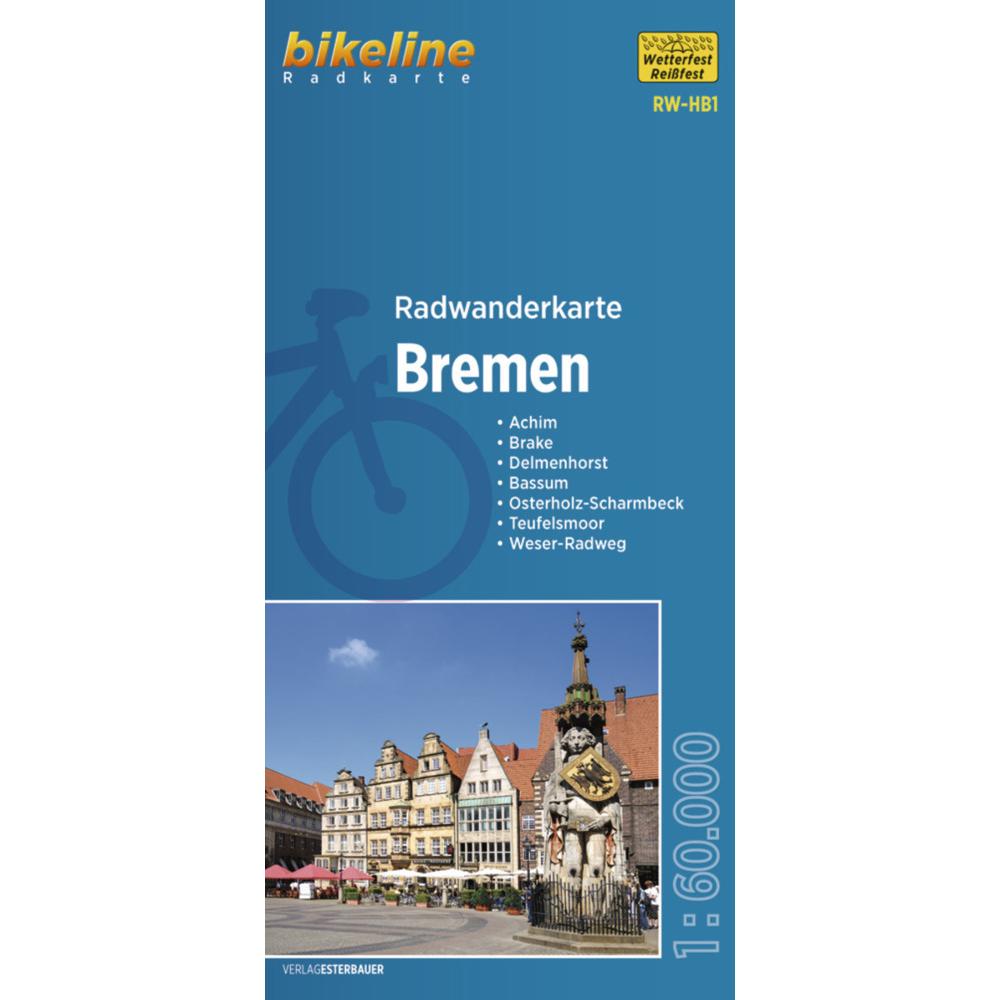 Radwanderkarte Bremen RW-HB1, Landkarte