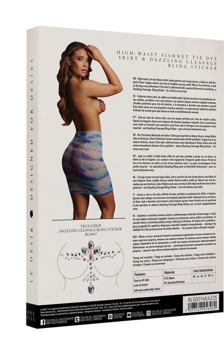 Produktbild Le Désir High-waist fishnet skirt & Dazzling Sticker - O/S (One Size)