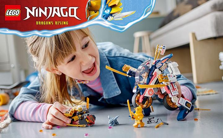 Actual product image LEGO Ninjago Sora's Mech transforms into a racing bike (71792). (71792, LEGO Ninjago)