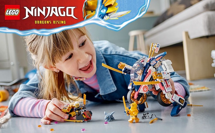 Actual product image LEGO Ninjago Sora's Mech transforms into a racing bike (71792). (71792, LEGO Ninjago)