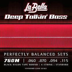 Actual product image La Bella 760N Black Nylon Bass 060/115 (Guitar)