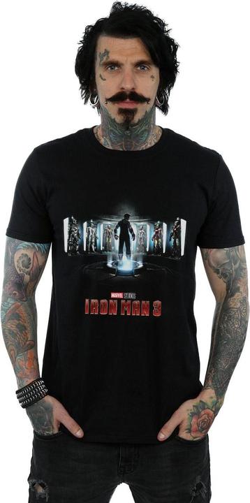 Actual product image Marvel Mens Iron Man 3 Poster T-Shirt (L)
