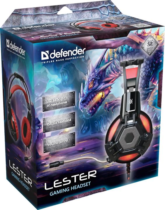 Actual product image Defender Lester Red (64541) (Cable)