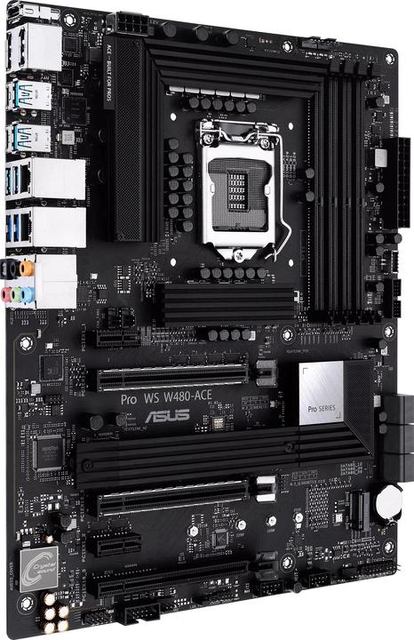 Actual product image ASUS Pro WS W480-ACE (LGA 1200, Intel W480, ATX)