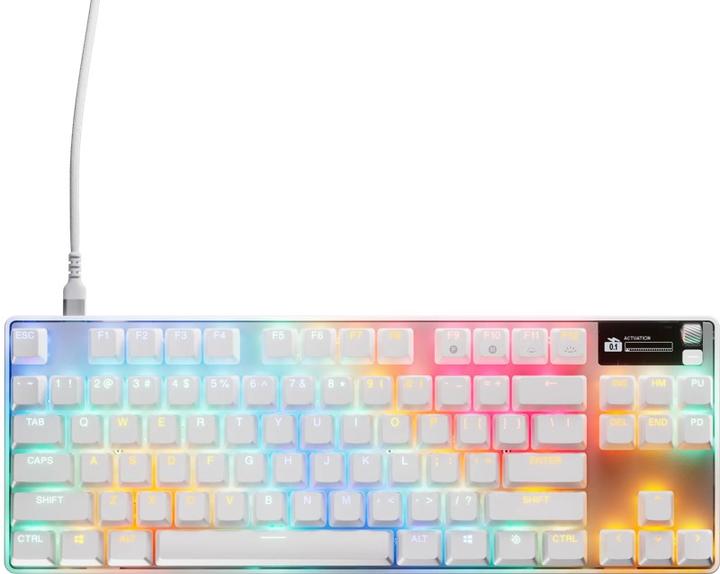 Produktbild SteelSeries Apex Pro TKL Gen 3 Gaming Toetsenbord Qwerty Wit (64898) (US, Kabelgebunden)