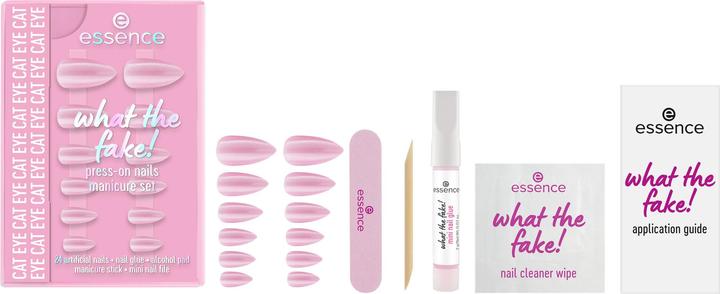 Actual product image essence what the fake! PRESS-ON NAILS manicure set (Artificial nails, Rose)