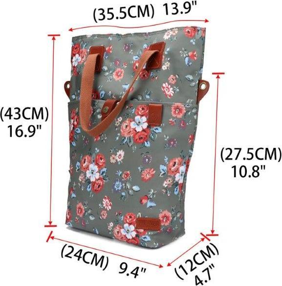 Produktbild Tourbon Wasserabweisende Canvas Velo Gepäckträgertasche & Umhängetasche (12 l, Gepäckträgertasche)