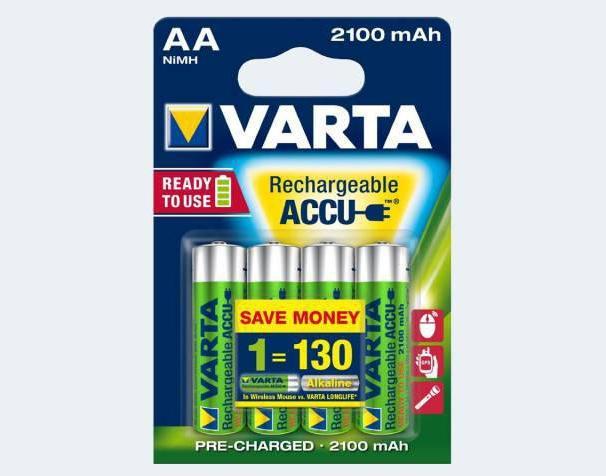 Productafbeelding Varta Recharge Accu Power (4 Pcs., AA, 2100 mAh)