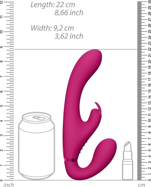 Actual product image Shots Suki - Vibrating Strapless Strap-on Rabbit