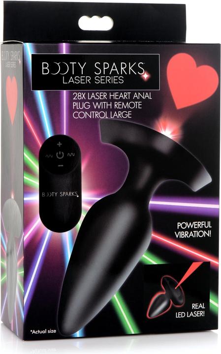 Produktbild XR Brands Laser Heart Large Anal Plug with Remote Control