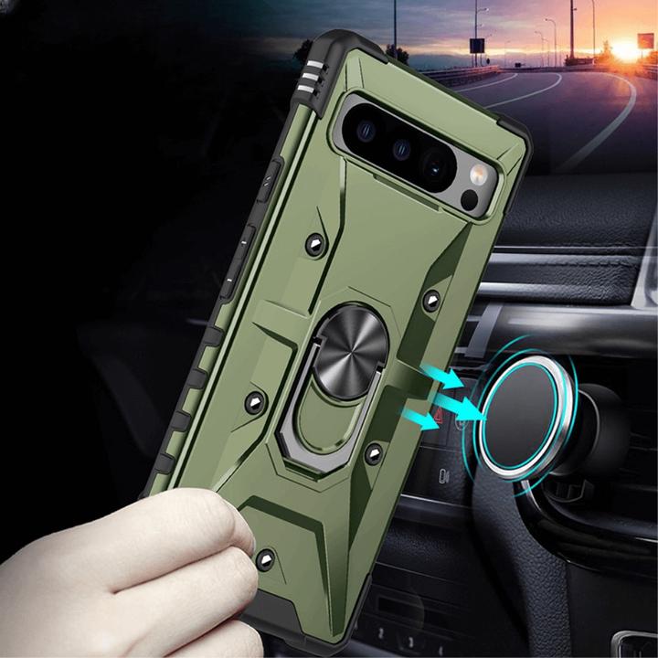 Produktbild Cover-Discount Google Pixel 8 - Armor Case mit Kickstand grün (Google Pixel 8)