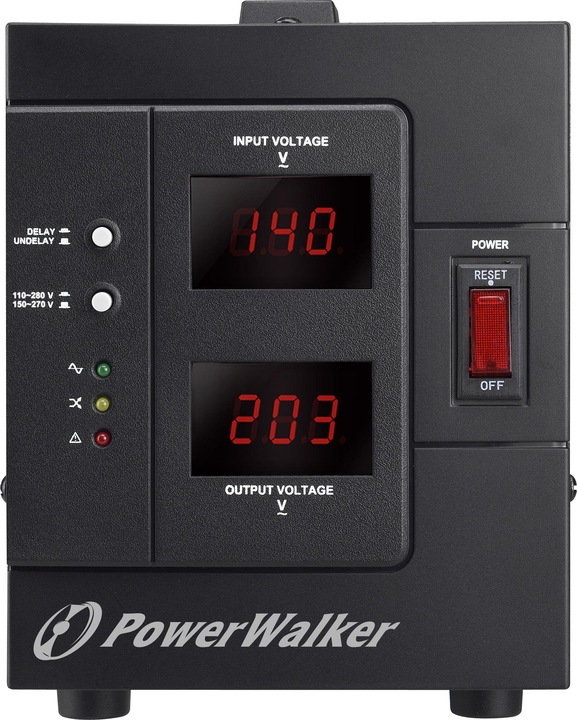 Immagine prodotto Powerwalker Regolatore di tensione automatico AVR 1500/SIV Schuko 1500VA / 1200W (1500 VA, 1200 W)