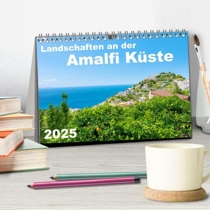 Produktbild Landschaften an der Amalfi Kste (Tischkalender 2025 DIN A5 quer), Monatskalender (A5, Deutsch)