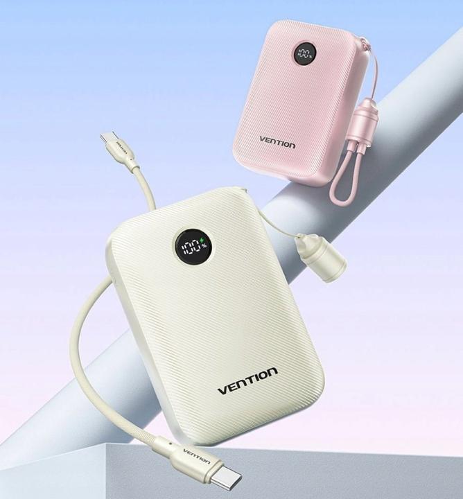 Actual product image Vention POWER BANK USB 20000MAH 22.5W/BEIGE FKBN0-C (20000 mAh, 22.50 W, 77 Wh)
