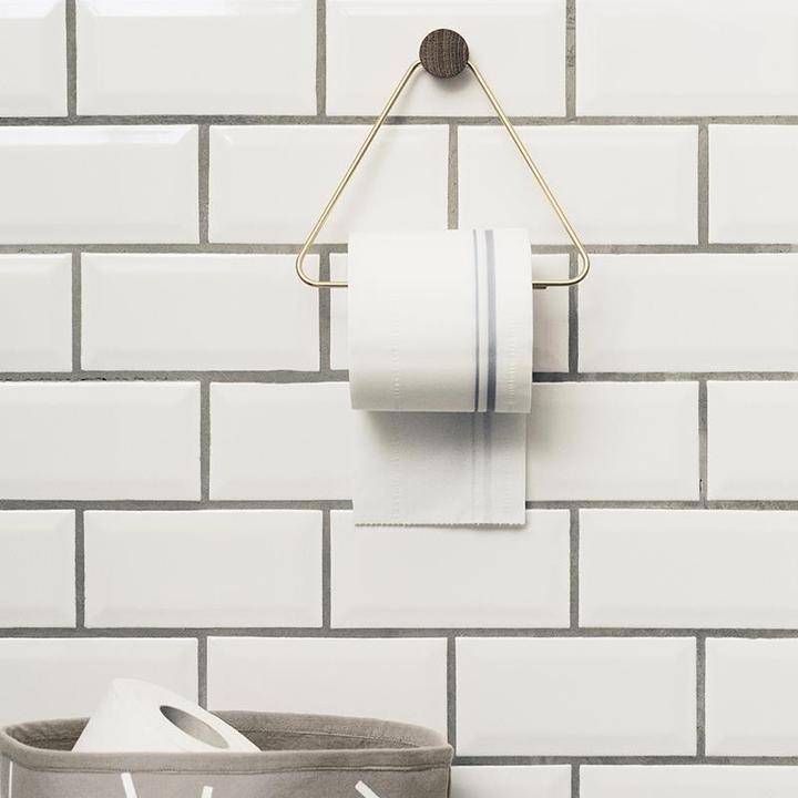 Image du produit Ferm Living Brass Toilet Paper Holder