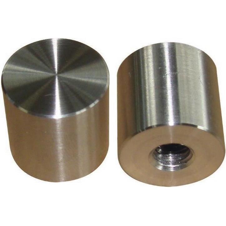 Simausrom, Möbelausstattung, Glasplattenräger Barkonsole zum Kleben 25x20 mm Edelstahl rostfrei (1 Stk.)
