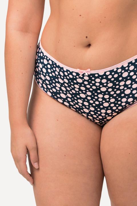 Produktbild Ulla Popken Midislips, 4er-Pack, Punkte/Farben (60)